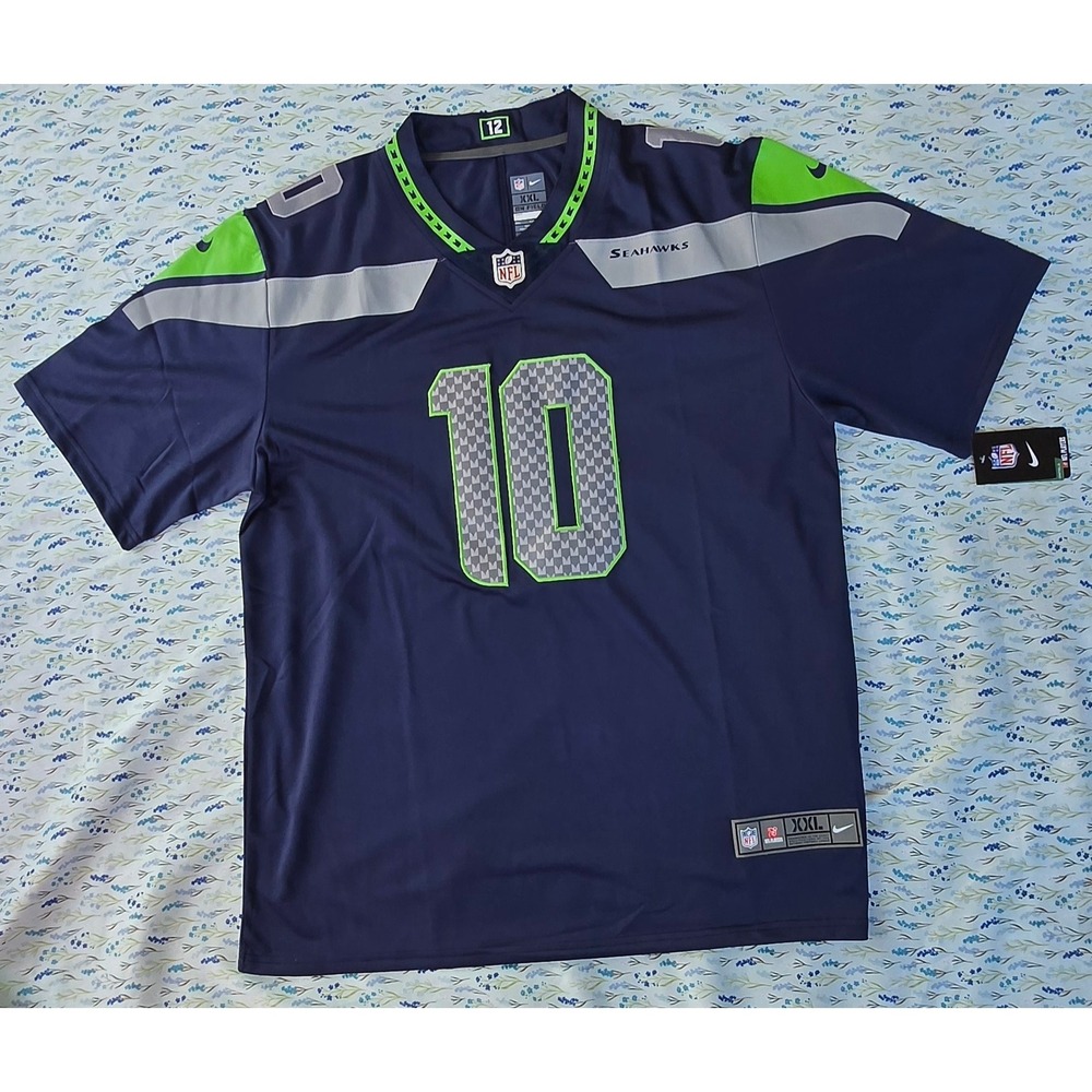 Nike‎ NFL Seattle Seahawks Cooper Kupp 10 Jersey Navy Blue XXL New With Tags